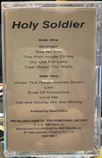 Holy Soldier - Holy Soldier - Mint- Cassette 1990 A&M USA Promo Pre-Release Tape - Heavy Metal / Religious - Shuga Records