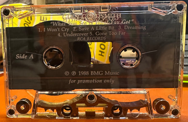 Glen Goldsmith - What You See Is What You Get - Mint- Cassette 1988 RCA USA Advance Promo Tape - House / Swingbeat / Electro - Shuga Records