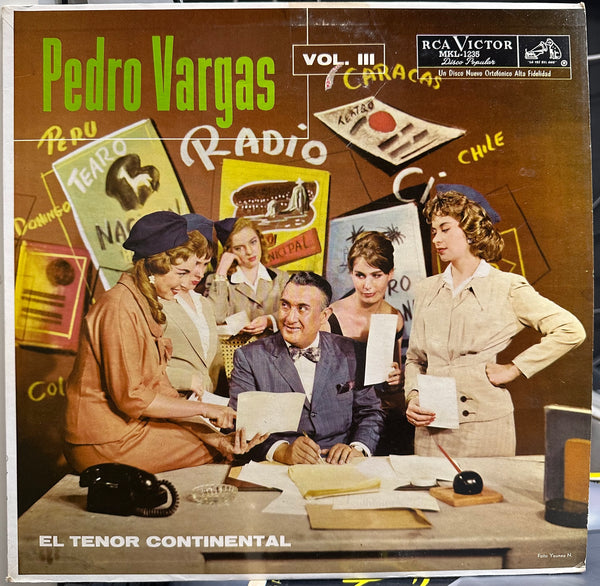 Pedro Vargas - El Tenor Continental, VOL. III - VG+ LP Record 1959 RCA Victor USA Original Vinyl RARE - Latin / Mexican Cinema - Shuga Records