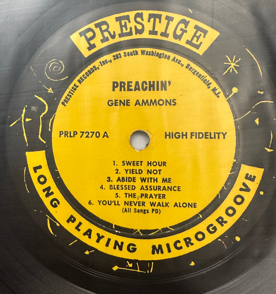 Gene Ammons - Preachin' - Near Mint- LP Record 1963 Prestige USA Original Press Vinyl Deep Groove Mono - Jazz / Bop / Soul-Jazz - Shuga Records