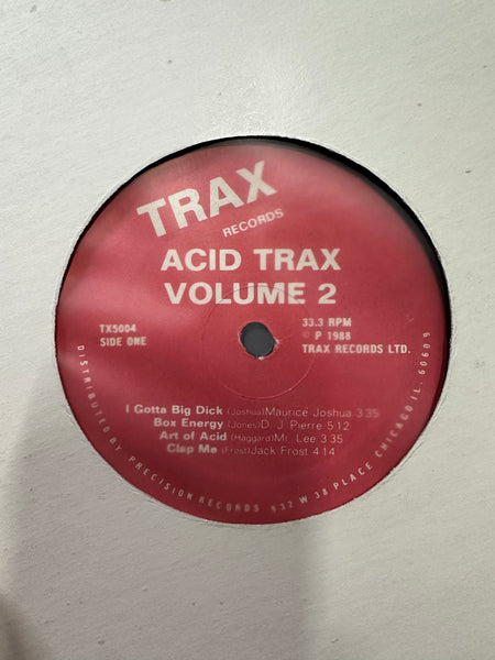 Various - Acid Trax Volume 2 - VG- (lower grade) LP Record 1988 Trax USA Original Vinyl - Chicago House / Acid House - Shuga Records