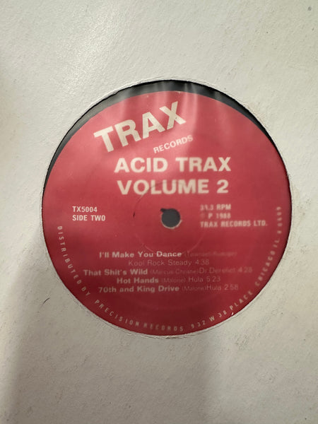 Various - Acid Trax Volume 2 - VG- (lower grade) LP Record 1988 Trax USA Original Vinyl - Chicago House / Acid House - Shuga Records