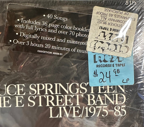 Bruce Springsteen & The E-Street Band ‎– Live /1975-85 - New 5 LP Record Box Set 1986 Columbia USA Original Vinyl & Book - Classic Rock / Pop Rock - Shuga Records