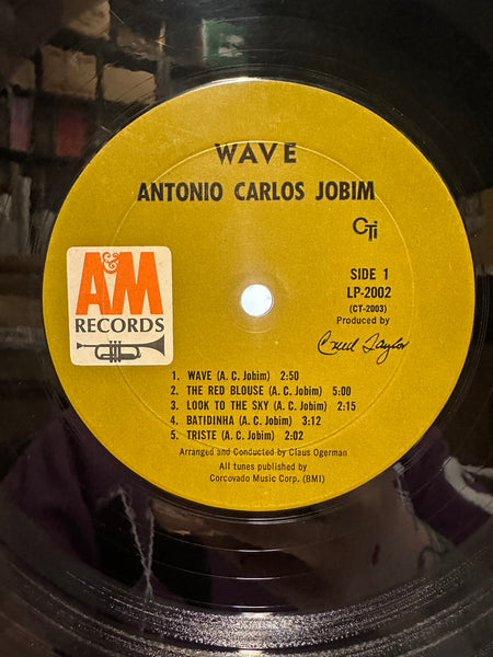 Antonio Carlos Jobim - Wave - VG+ LP Record 1967 CTI A&M Mono USA RARE Original Vinyl - Jazz / Bossa Nova / Latin Jazz - Shuga Records