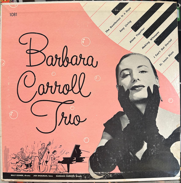 Barbara Carroll Trio - Barbara Carroll Trio - Near Mint- 10" EP Record 1954 Livingston USA Mono Original Red Vinyl - Jazz - Shuga Records
