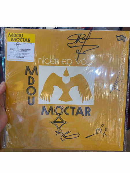 Signed Autographed - Mdou Moctar – Niger EP Vol. 1 - New EP Record 2023 Matador Yellow Vinyl - African Rock / Tuareg / Psychedelic Rock - Shuga Records