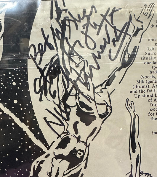 Signed Autographed - Hawkwind - Doremi Fasol Latido - VG+ LP Record 1972 United Artists Original Vinyl - Psychedelic Rock / Space Rock - Shuga Records
