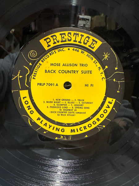 Mose Allison - Back Country Suite For Piano, Bass And Drums - Mint- LP Record 1957 Prestige USA Mono Original Vinyl - Jazz - Shuga Records