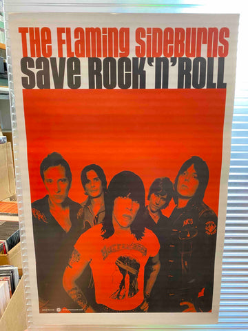 The Flaming Sideburns - Save Rock'N'Roll - 2002 - Promo Poster - 11 x 17" - P0074