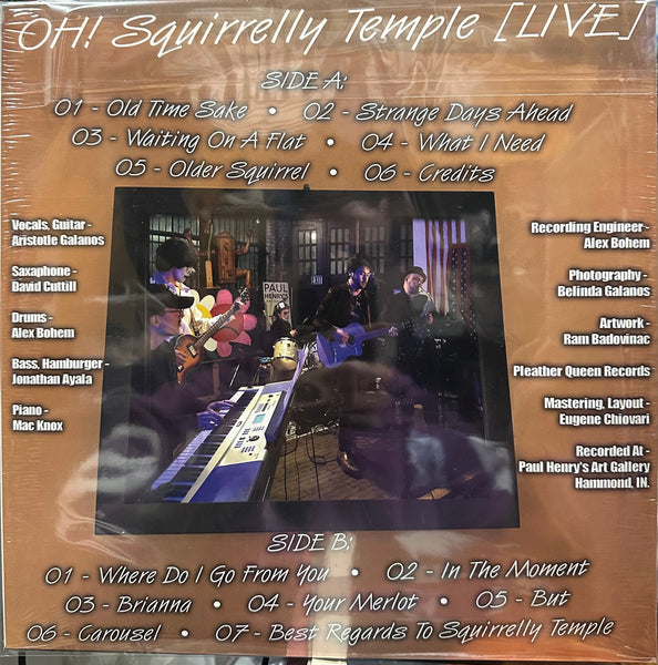 The Closets - OH! Squirrelly Temple LIVE - New LP Record 2025 Self Released USA Vinyl & Button - Chicago Indie Rock / Garage Rock - Shuga Records
