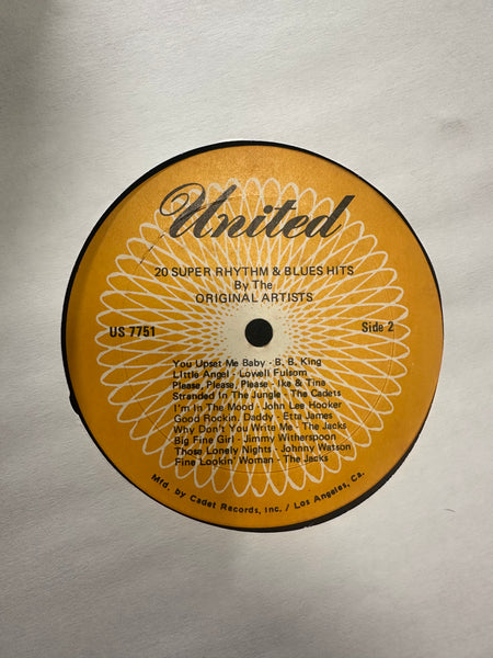 Various - 20 Super Rhythm & Blues Hits Vol.2 - VG+ LP Record United USA Vinyl - Blues / Rhythm & Blues / Rock & Roll - Shuga Records