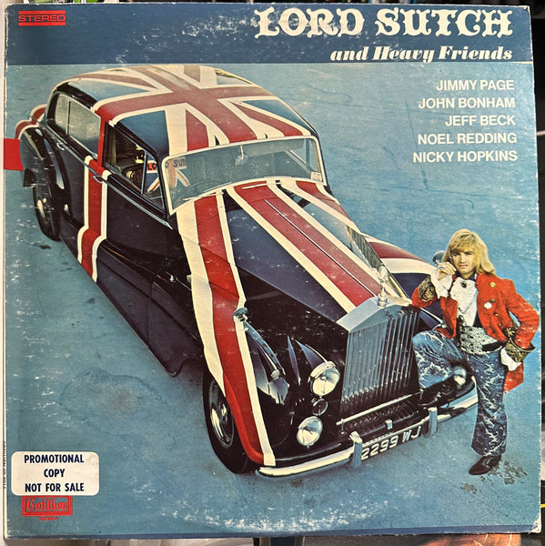 Signed Autographed - Lord Sutch And Heavy Friends - Cotillion USA Promo Vinyl - Psychedelic Rock / Blues Rock / Classic Rock - Shuga Records