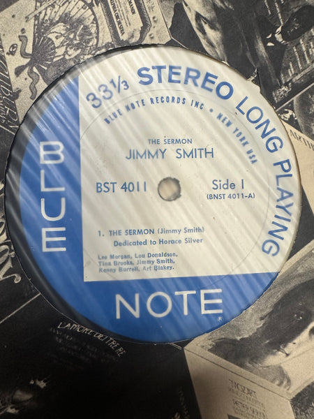 Jimmy Smith - The Sermon! (1959) - VG- (lower grade) LP Record 1960s Blue Note USA Stereo RVG Vinyl - Jazz / Hard Bop - Shuga Records