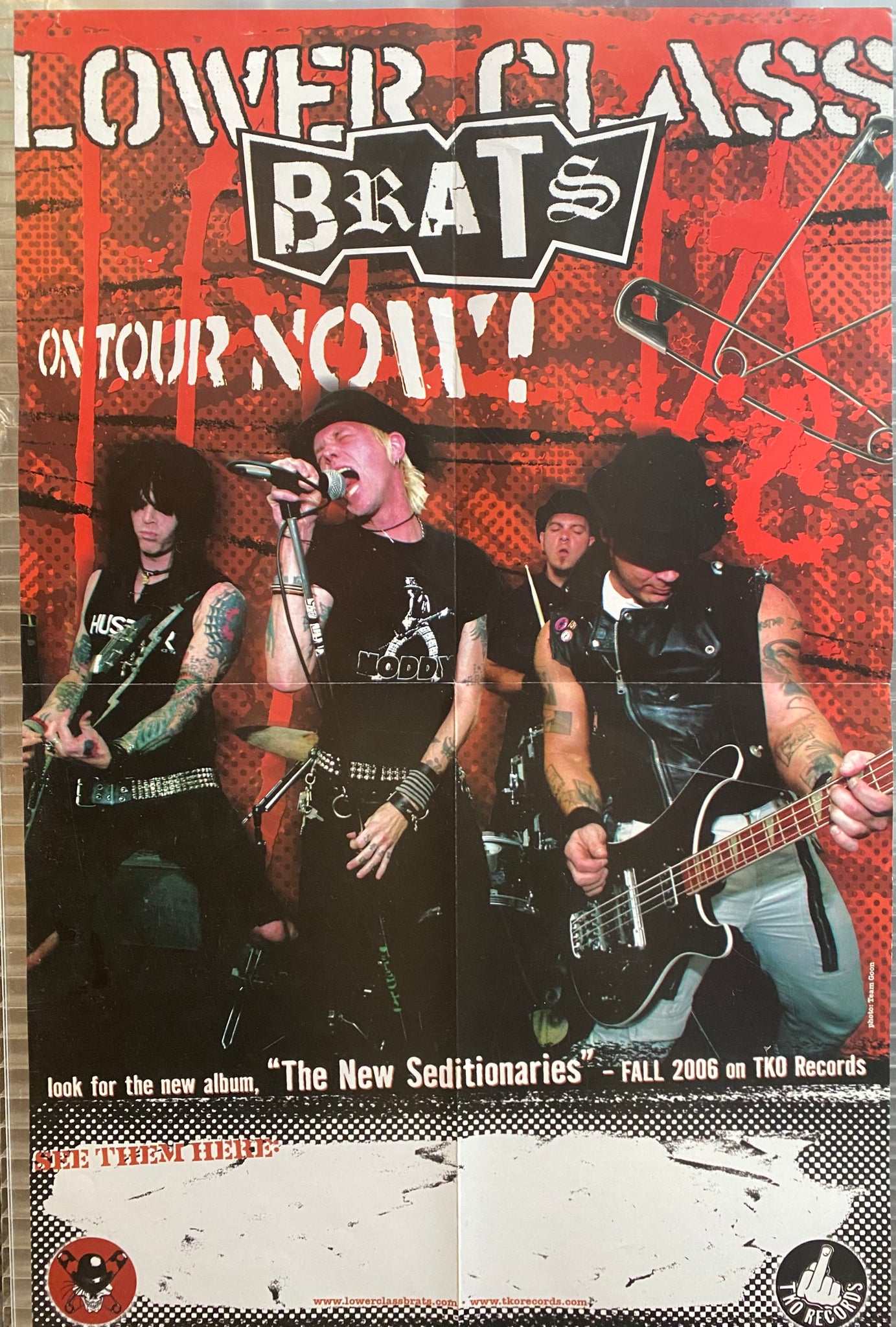 Lower Class Brats - The New Seditionaries - Promo Poster 11"x17"