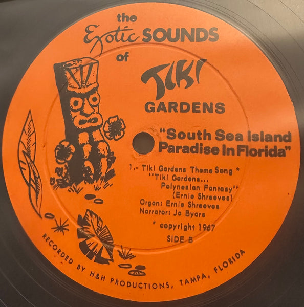 Unknown Artist - Exotic Sounds Of Tiki Gardens - "South Sea Island Paradise" In Florida - Mint (New Opened to verify) LP Record 1967 Private Press USA RARE Vinyl - Exotica / Space-Age / Hawaiian Pacific / Lounge - Shuga Records