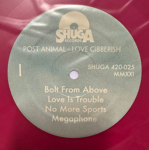 Post Animal - Love Gibberish - New LP Record 2023 Shuga Records Pink Vinyl & Numbered - Chicago Psychedelic Rock / Indie Rock - Shuga Records