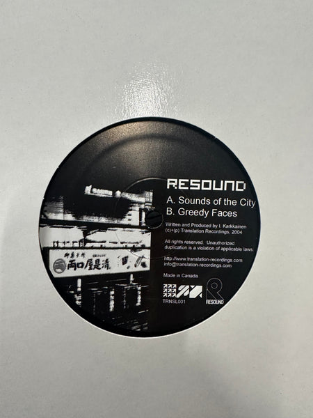 Resound - Sounds Of The City / Greedy Faces - New 12" Single Record 2005 Translation USA Vinyl - Drum n Bass - Shuga Records