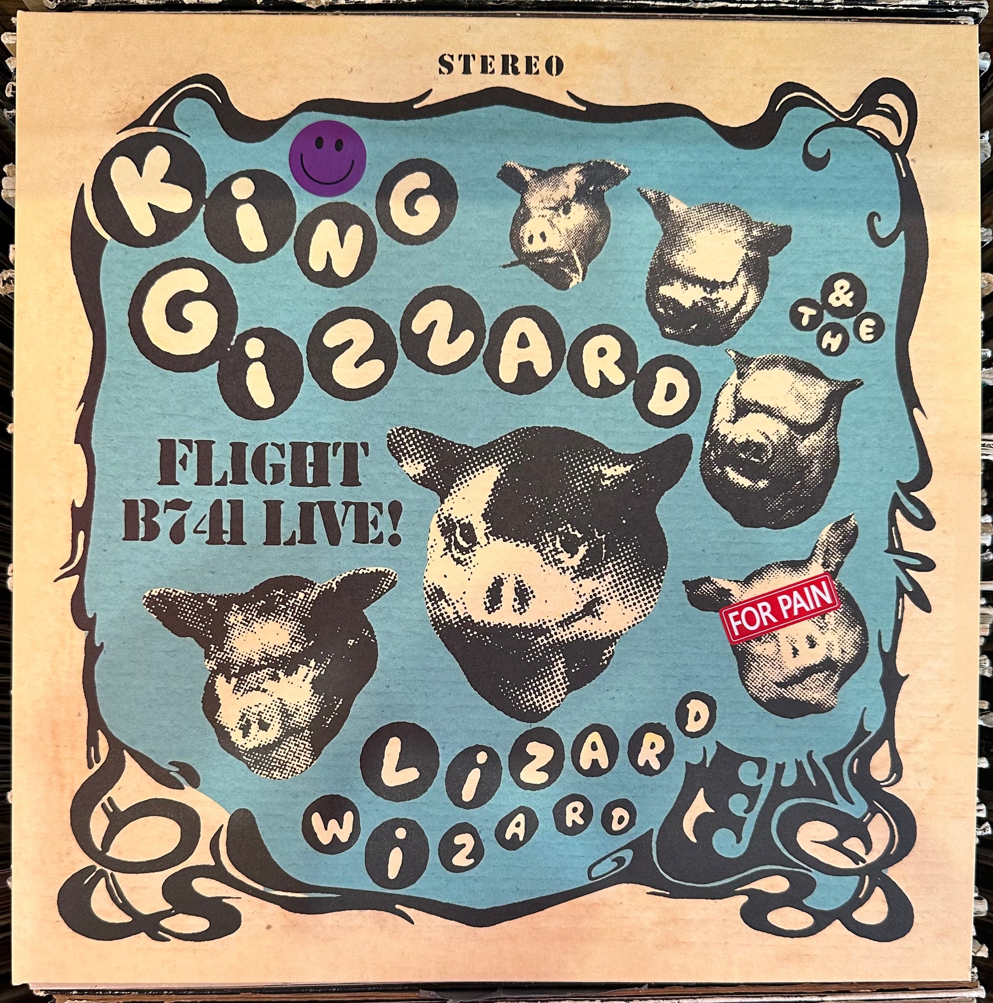 King Gizzard And The Lizard Wizard - Flight B741 Live! - New LP Record 2025 Shuga Chicago For Pain Hot Sauce Edition Vinyl, Poster, Flight Ticker, Sticker & Insert USA Vinyl - Psychedelic Rock - Shuga Records
