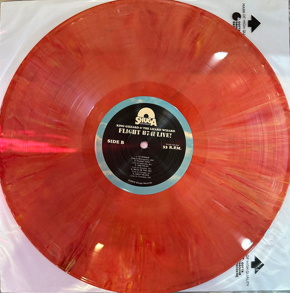 King Gizzard And The Lizard Wizard - Flight B741 Live! - New LP Record 2025 Shuga Chicago For Pain Hot Sauce Edition Vinyl, Poster, Flight Ticker, Sticker & Insert USA Vinyl - Psychedelic Rock - Shuga Records