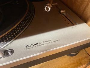 Refurbished Technics SL-1200 MK2 MKII Silver Turntable Record Player w/Ortofon Concorde Headshell Needle - Shuga Records