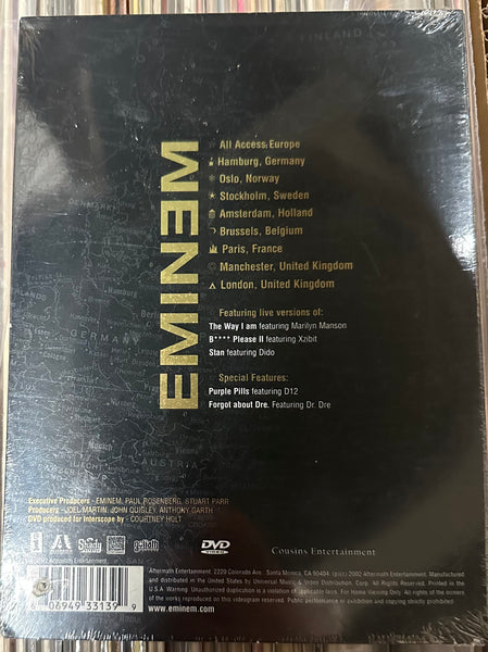 Eminem - All Access Europe - New DVD 2002 Shady Aftermath USA NTSC Video - Hip Hop - Shuga Records