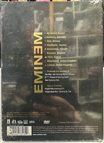 Eminem - All Access Europe - New DVD 2002 Shady Aftermath USA NTSC Video - Hip Hop - Shuga Records