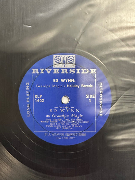 Ed Wynn - Grandpa Magic's Holiday Parade - VG- (low grade) 1959 Riverside Wonderland Series USA Vinyl - Children's / Story - Shuga Records