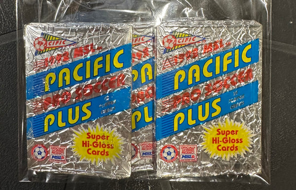 (3) Packs - 1992 PACIFIC MSL Pro Soccer Trading Card - 12 Cards Per Pack (36 cards total) (Copy) - Shuga Records