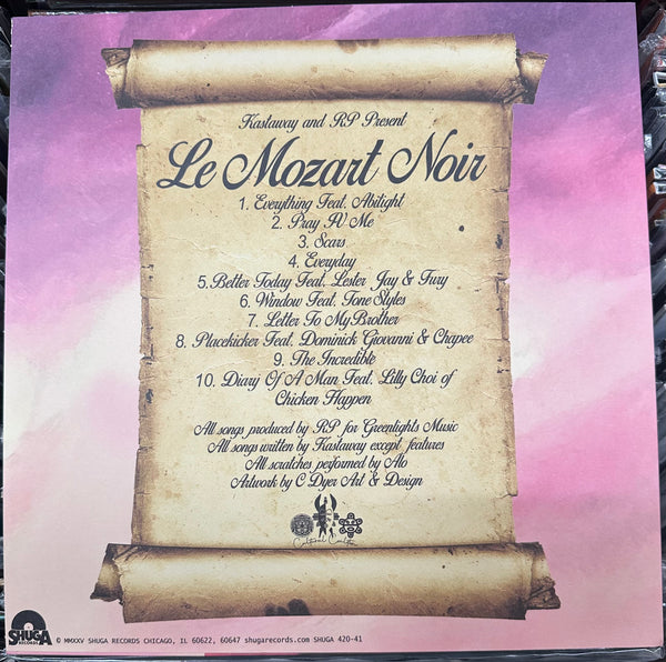 Kastaway And RP Present - Le Mozart Noir - New LP Record 2025 Shuga Records Tangerine Vinyl & Numbered to 35 Made - Chicago Hip Hop / Conscious - Shuga Records