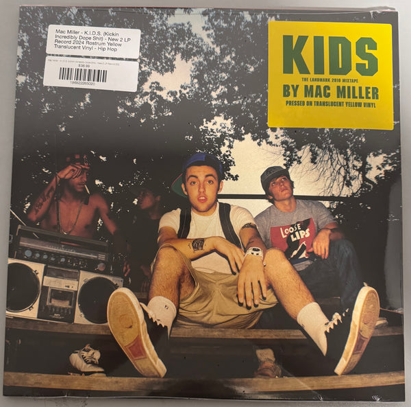 Mac Miller - K.I.D.S. (Kickin Incredibly Dope Shit) - New 2 LP Record 2025 Rostrum Yellow Translucent Vinyl - Hip Hop - Shuga Records
