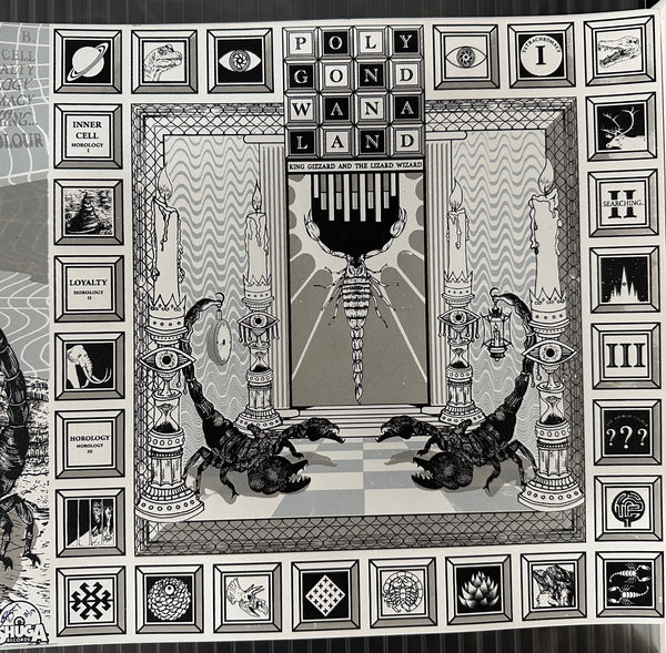 King Gizzard And The Lizard Wizard – Polygondwanaland (2017) - 2022 Shuga Records Starman Press Screen Print Poster 12 3/8" x 24 6/8" - Shuga Records