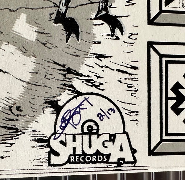 King Gizzard And The Lizard Wizard – Polygondwanaland (2017) - 2022 Shuga Records Starman Press Screen Print Poster 12 3/8" x 24 6/8" - Shuga Records