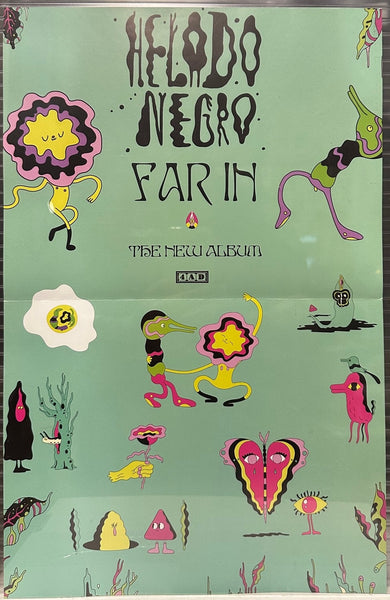 Helado Negro – Far In - 4AD 2022 Promo Double Sided Poster Print 11" x 17 - Shuga Records