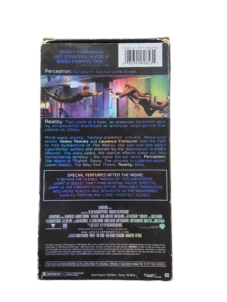 The Matrix (1999) - VG+ VHS 1999 Collector's Edition Warner Brothers Tape - Shuga Records