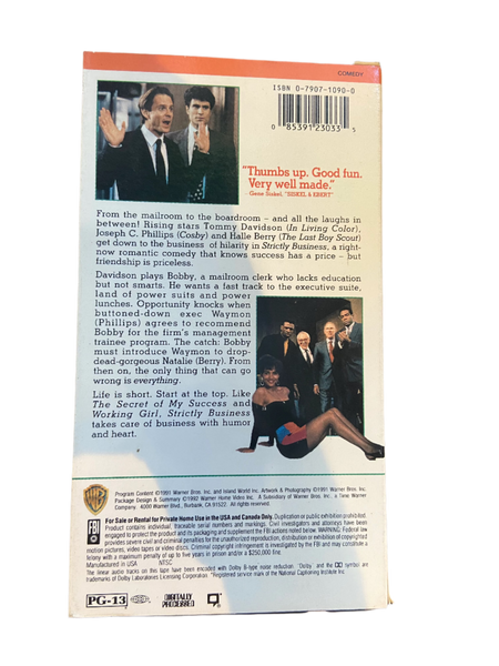 Strictly Business (1991) - Used VHS 1992 Warner Brothers Tape - Shuga Records