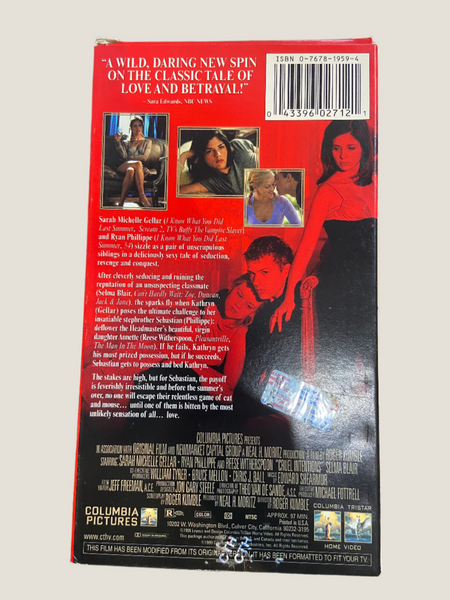 Cruel Intentions (1999) - Used VHS 1999 Columbia Pictures Tape - Shuga Records