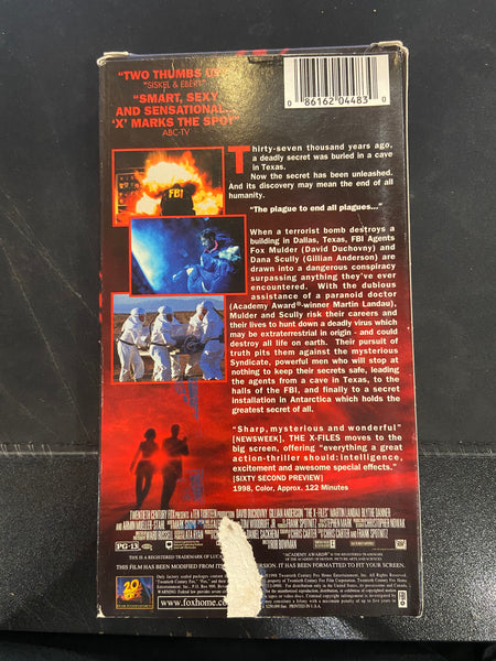 The X Files: Fight the Future (1998) - Used VHS 1998 20th Century Fox Tape - Shuga Records