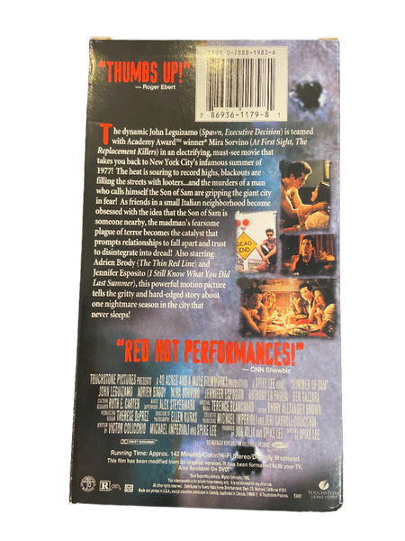 Summer of Sam (1999) - Used VHS 1999 Touchstone Tape - Shuga Records