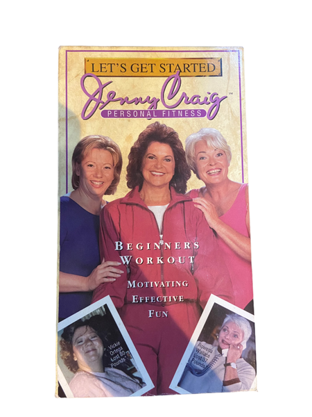 Jenny Craig Personal Fitness - Used VHS 1996 Promo Screener Tape - Shuga Records