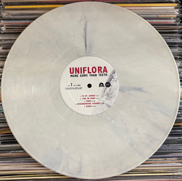 Uniflora - More Gums Than Teeth - New LP Record 2025 Shuga Records Pearly White Vinyl & Numbered - Chicago Rock / Post-Punk - Shuga Records