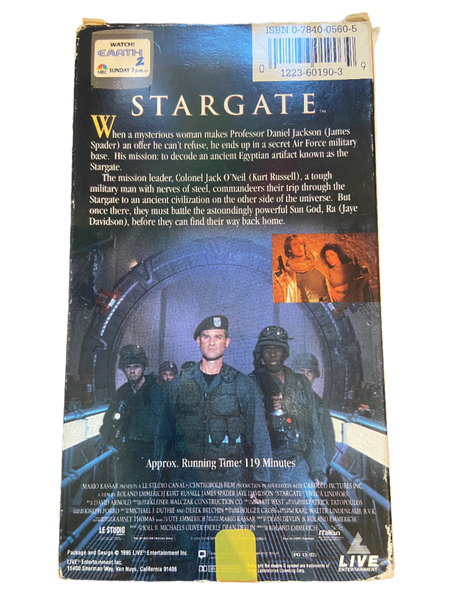 Stargate (1994) - Used VHS 1995 Live Entertainment Tape - Shuga Records