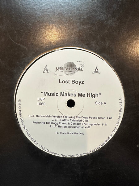 Lost Boyz - Music Makes Me High (Remix) - VG+ 12" Single Record 1996 Universal USA Promo Vinyl - Hip Hop - Shuga Records