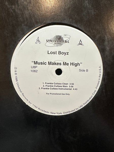 Lost Boyz - Music Makes Me High (Remix) - VG+ 12" Single Record 1996 Universal USA Promo Vinyl - Hip Hop - Shuga Records