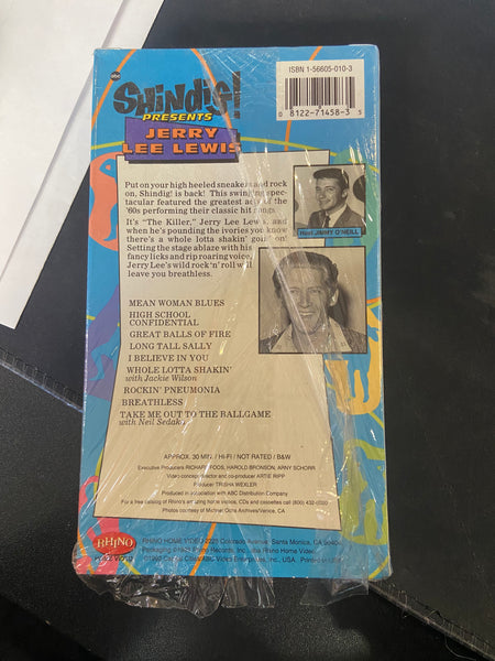 Shindig! Presents Jerry Lee Lewis - Used VHS 1992 Rhino Home Video Promo Tape - Shuga Records
