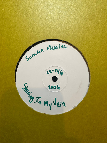 Scratch Massive - Shining In My Vein - Mint- 12" Single Record 2006 Chateaurouge France Promo White Label Vinyl & Insert - Electro
