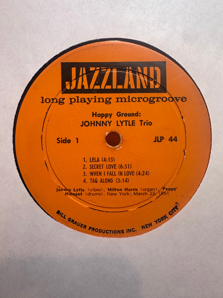 Johnny Lytle Trio - Happy Ground - VG LP Record 1961 Jazzland USA Mono Vinyl - Cool Jazz - Shuga Records