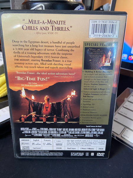 The Mummy (1999) - Used VG+ DVD Widescreen Collector's Edition Universal Pictures - Shuga Records