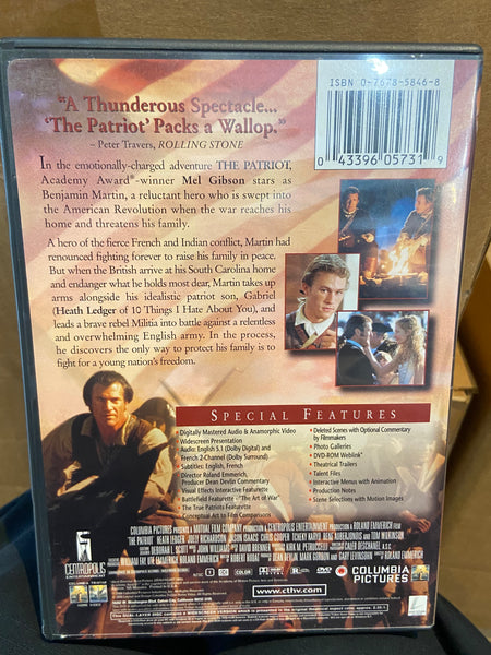 The Patriot (2000) - Used VG+ DVD 2000 Special Edition Columbia Pictures - Shuga Records