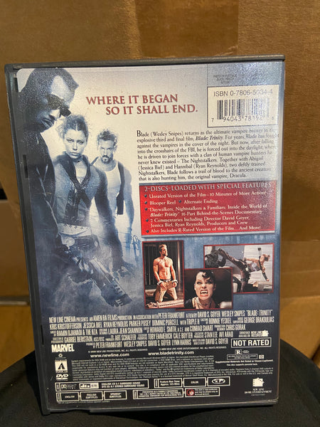 Blade: Trinity (2004) - Used NM 2 DVD 2005 New Line Home Entertainment - Shuga Records