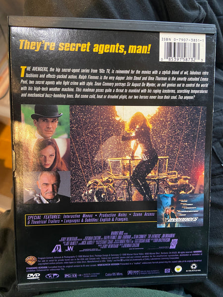 The Avengers (1998) - Used VG+ DVD Snapcase 1998 Warner Brothers - Shuga Records